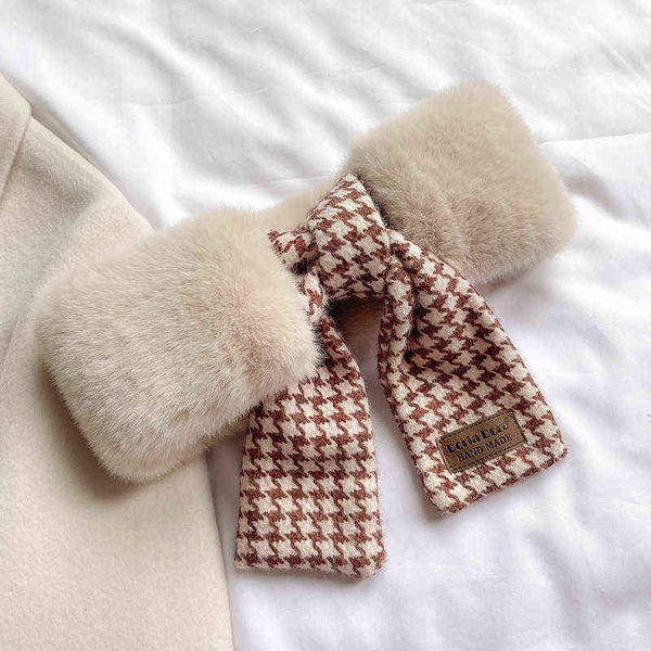 scarves 2022 thousand bird check scarf warm imitation rex rabbit wool cross collar children's winter scarf trend, Blue;gray
scarves 2022 thousand bird check scarf warm imitation rex rabbit wool cross collar children's winter scarf trend, Blue;gray