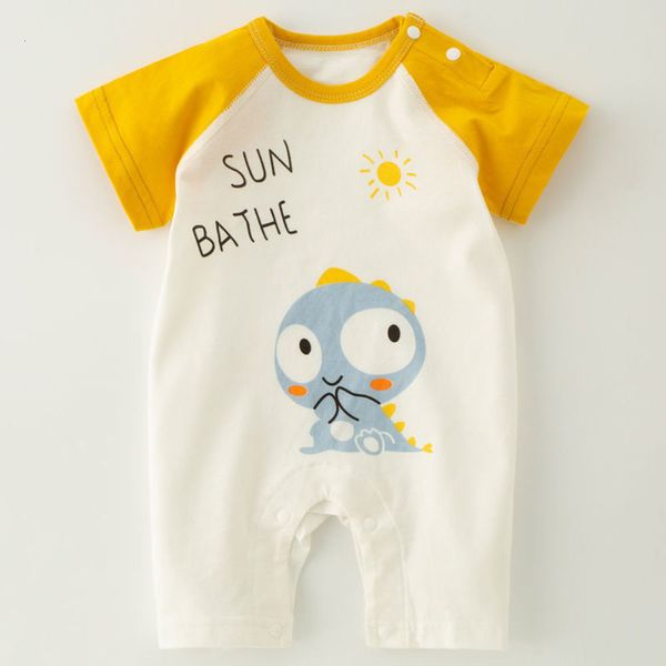 baby jumpsuit summer short sleeve thin style baby boys and girls clothes crawling suit pajamas wear, White
baby jumpsuit summer short sleeve thin style baby boys and girls clothes crawling suit pajamas wear, White