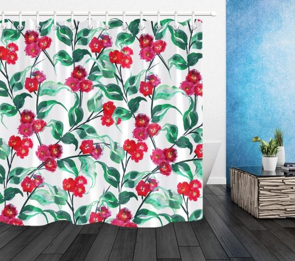 shower curtains red flower green leaf pattern curtain white artistic bathroom waterproof eco-friendly polyester fabric for bathtub decor
shower curtains red flower green leaf pattern curtain white artistic bathroom waterproof eco-friendly polyester fabric for bathtub decor