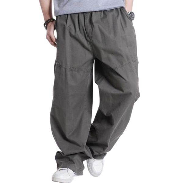spring summer plus size cargo pants for men cotton casual joggers side pocket loose baggy trousers streetwear man clothes 210715, Black
spring summer plus size cargo pants for men cotton casual joggers side pocket loose baggy trousers streetwear man clothes 210715, Black