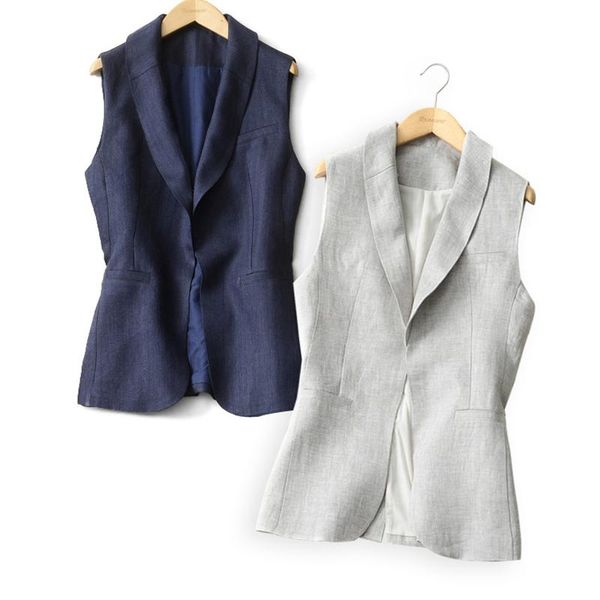 women's vests 2021 slim slimming sleeveless cotton and linen jacket vest spring autumn conventional female suit m65, Black;white
women's vests 2021 slim slimming sleeveless cotton and linen jacket vest spring autumn conventional female suit m65, Black;white