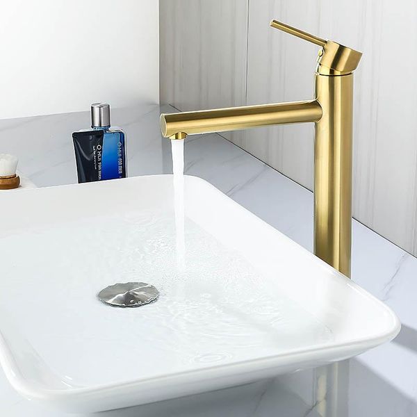 bathroom sink faucets brushed gold faucet deck mounted cold and water tap brass basin
bathroom sink faucets brushed gold faucet deck mounted cold and water tap brass basin