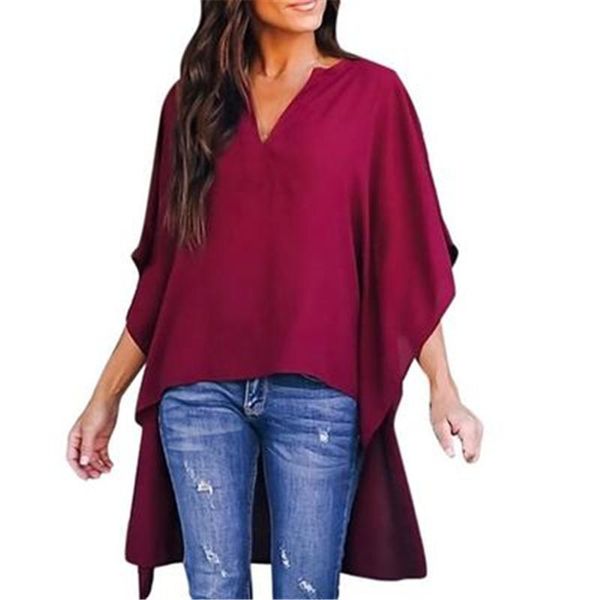 half batwing sleeve women shirt loose leopard v-neck chiffon elegant shirts fashion sprint autumn plus size irregular blouse women's bl, White
half batwing sleeve women shirt loose leopard v-neck chiffon elegant shirts fashion sprint autumn plus size irregular blouse women's bl, White