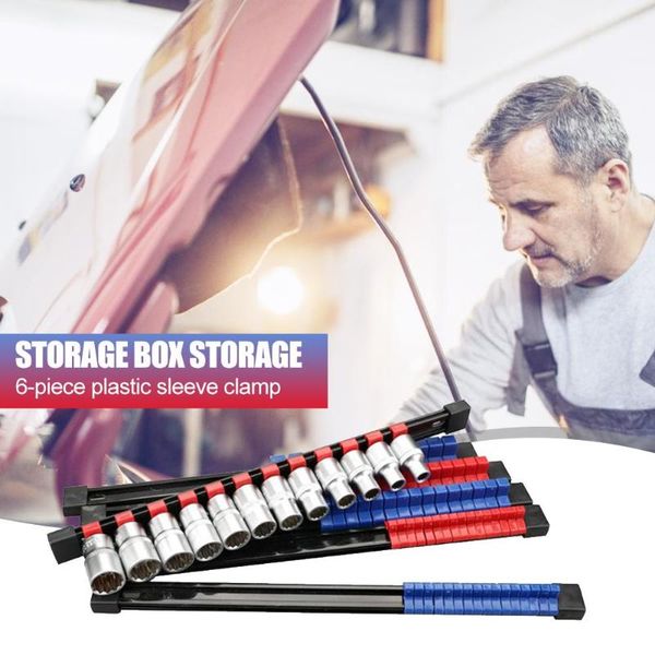 6pcs 1/4 3/8 1/2 plastic collet socket tray rack storage holder rail tool color discrimination easy to distinguish organizer organizers
6pcs 1/4 3/8 1/2 plastic collet socket tray rack storage holder rail tool color discrimination easy to distinguish organizer organizers
