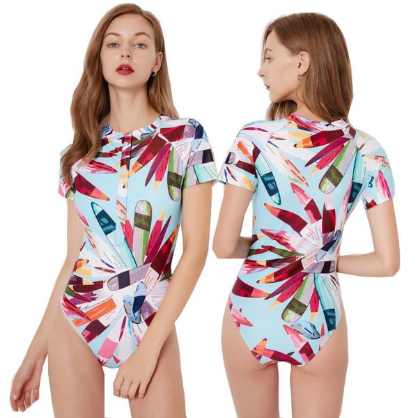 one-piece suits xxl zipper swimsuit women's push-up short-sleeved surf clothing swimwear
one-piece suits xxl zipper swimsuit women's push-up short-sleeved surf clothing swimwear