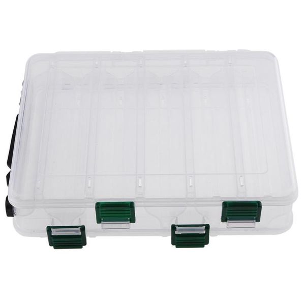fishing accessories double sided 5+5 compartments high strength transparent plastic box
fishing accessories double sided 5+5 compartments high strength transparent plastic box