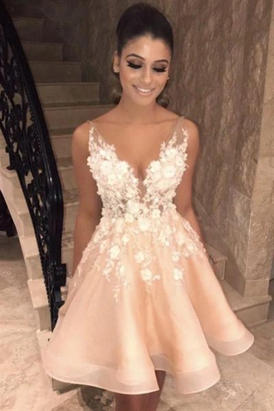 party dresses 2022 peach pink short homecoming v neck backless mini appliques 3d floral cocktail prom gowns for sweet 16 girls, White;black
party dresses 2022 peach pink short homecoming v neck backless mini appliques 3d floral cocktail prom gowns for sweet 16 girls, White;black