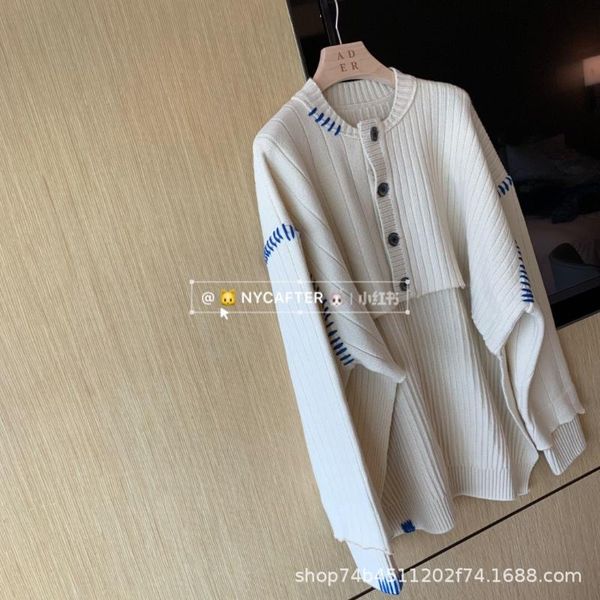 women's knits & tees 21ss autumn and winter irregular knitted sweater with short front long back, loose middle fashion, White
women's knits & tees 21ss autumn and winter irregular knitted sweater with short front long back, loose middle fashion, White