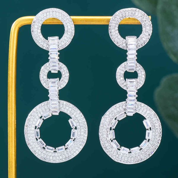 godki luxury round cricle link cubic zircon cz long dangle earrings for women dubai bridal earring aretes de mujer modernos 2021, Golden
godki luxury round cricle link cubic zircon cz long dangle earrings for women dubai bridal earring aretes de mujer modernos 2021, Golden