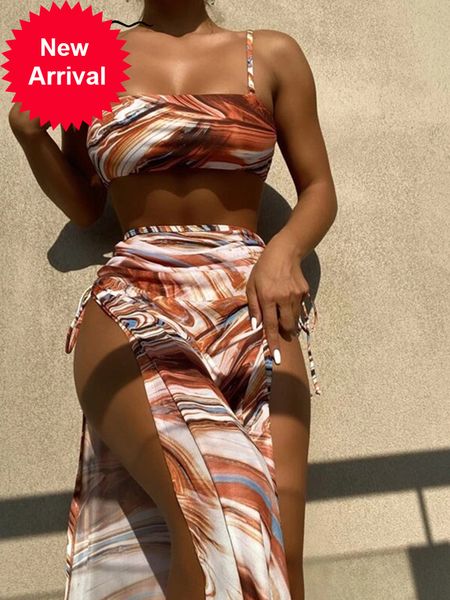 new bandeau bikinis print 3 piece swimsuit women high cut bathing suits conjunto biquinis feminino trajes de baño mujer 2022, White;black
new bandeau bikinis print 3 piece swimsuit women high cut bathing suits conjunto biquinis feminino trajes de baño mujer 2022, White;black