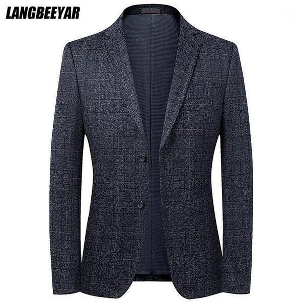 men's suits & blazers grade designer brand casual fashion elegant plaid jacket slim fit blazer for men korean night suit coat clothes, White;black
men's suits & blazers grade designer brand casual fashion elegant plaid jacket slim fit blazer for men korean night suit coat clothes, White;black