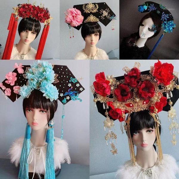women cosplay flower pearl rhinestone tassels headwear chinese national ancient costume hairbands wedding hair sticks accessory1
women cosplay flower pearl rhinestone tassels headwear chinese national ancient costume hairbands wedding hair sticks accessory1