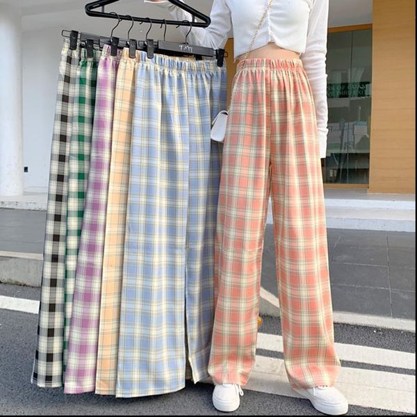 womens pants ins cool women baggy blue lady wide leg plaid slacks harem student autumn purple pink long flare trousers, Black;white
womens pants ins cool women baggy blue lady wide leg plaid slacks harem student autumn purple pink long flare trousers, Black;white
