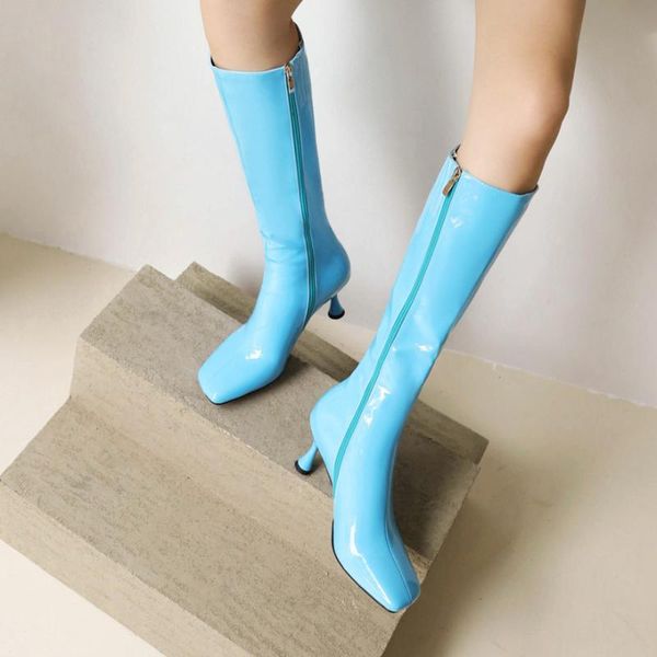 boots square-toed wineglass and women's knee-length 2021 autumn winter trend candy color beautiful high-heeled, Black
boots square-toed wineglass and women's knee-length 2021 autumn winter trend candy color beautiful high-heeled, Black