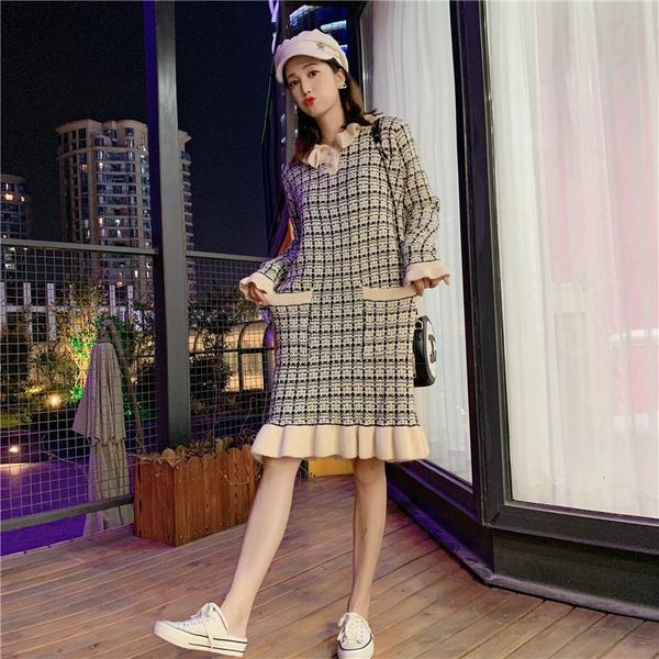 casual dresses foreign small fragrant wind pullover women sweater female korean version loose 2021 autumn winter lazy long lady dress, Black;gray
casual dresses foreign small fragrant wind pullover women sweater female korean version loose 2021 autumn winter lazy long lady dress, Black;gray