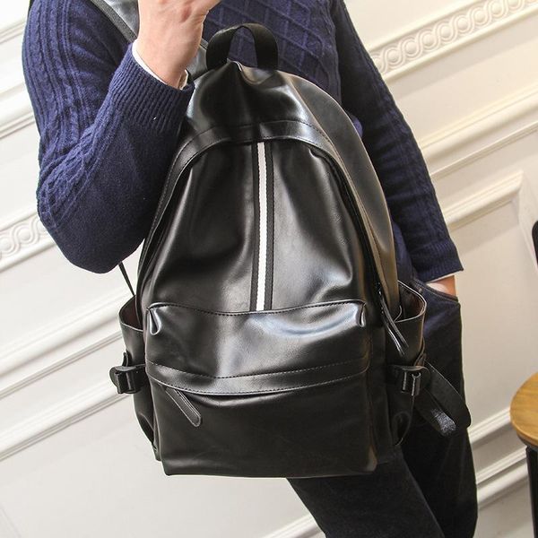 backpack fashion women pu leather school bookbag solid black men backbag computer lapbag pack casual travel
backpack fashion women pu leather school bookbag solid black men backbag computer lapbag pack casual travel