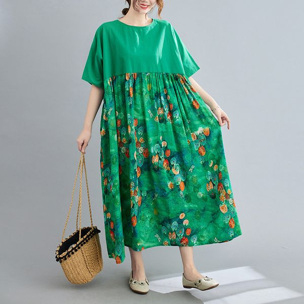 johnature vintage patchwork print summer dresses casual ankle-length o-neck half sleeve loose women mori glirl dresses 210521, Black;gray
johnature vintage patchwork print summer dresses casual ankle-length o-neck half sleeve loose women mori glirl dresses 210521, Black;gray