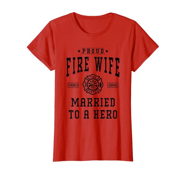 Womens Fire Wife Married To A Hero Firefighter Wife Gift T-Shirt, Mainly pictures
Womens Fire Wife Married To A Hero Firefighter Wife Gift T-Shirt, Mainly pictures