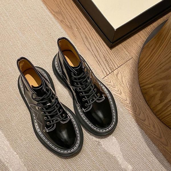 boots 2021 low women's british style leather patent pinazar with bright short brand shoes, Black
boots 2021 low women's british style leather patent pinazar with bright short brand shoes, Black