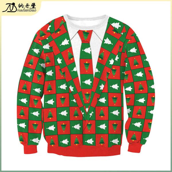 2021 women's lovers christmas 3d digital printed round neck sweater long sleeve top, Black
2021 women's lovers christmas 3d digital printed round neck sweater long sleeve top, Black