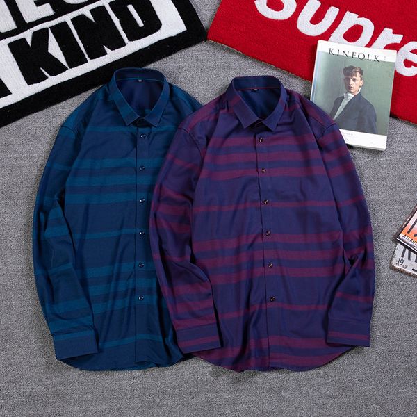men's shirts casual new business casual loose color matching yarn-dyed stripes plus fertilizer enlarged version autumn meeting equipmen, White;black
men's shirts casual new business casual loose color matching yarn-dyed stripes plus fertilizer enlarged version autumn meeting equipmen, White;black