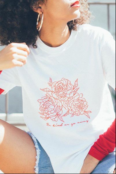 be womens kind or go away rose t shirt summer women short sleeve tumblr grunge aesthetic vintage hipsters cute, White
be womens kind or go away rose t shirt summer women short sleeve tumblr grunge aesthetic vintage hipsters cute, White