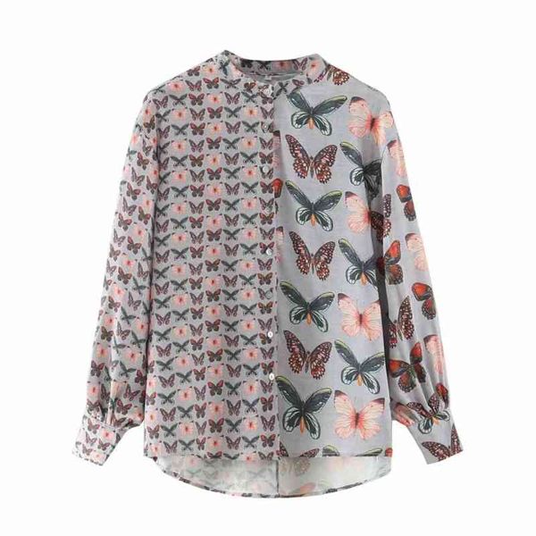 women butterfly printing splicing shirt female long sleeve blouse casual lady loose blusas s8790 210430, White
women butterfly printing splicing shirt female long sleeve blouse casual lady loose blusas s8790 210430, White