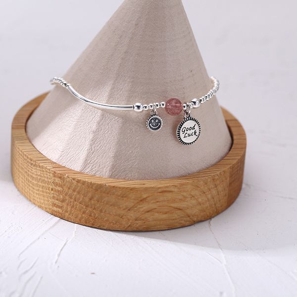 s925 sterling silver good luck brand women's day korean simple handmade round bead anklet student 4079pzwd, Red;blue
s925 sterling silver good luck brand women's day korean simple handmade round bead anklet student 4079pzwd, Red;blue