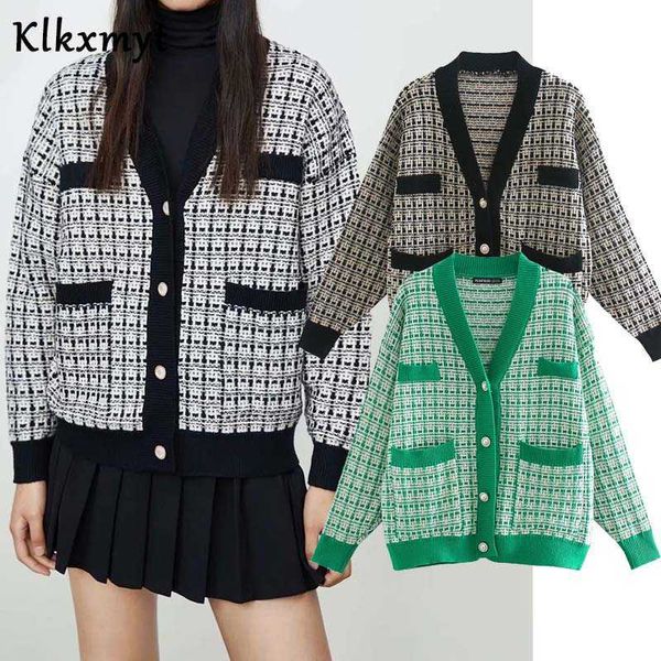 klkxmyt za women fashion with pockets pearl buttons knitted cardigan sweater vintage long sleeve female outerwear chic 210527, White
klkxmyt za women fashion with pockets pearl buttons knitted cardigan sweater vintage long sleeve female outerwear chic 210527, White
