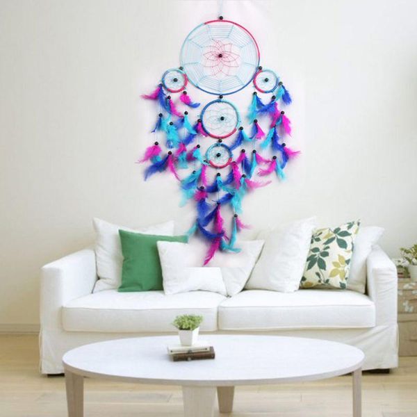dream catcher handmade traditional aqua.blue pink & purple 8.5" diameter 24" long decorative objects figurines
dream catcher handmade traditional aqua.blue pink & purple 8.5" diameter 24" long decorative objects figurines