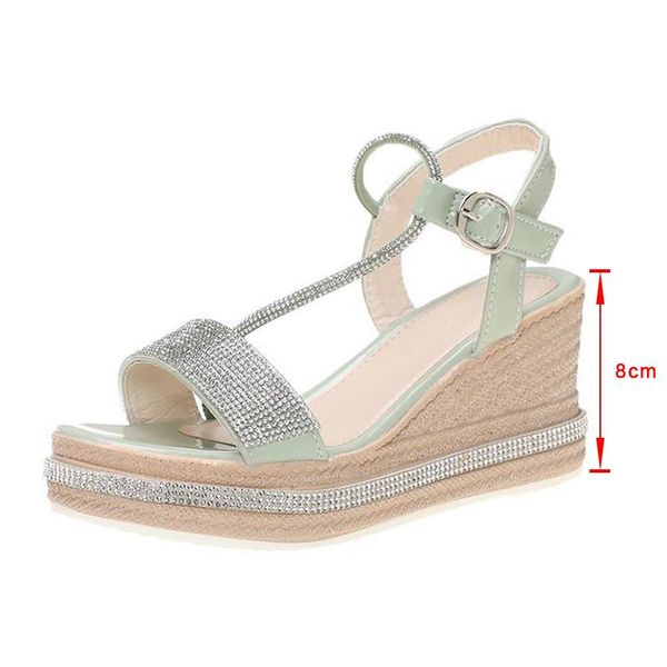 dress shoes rhinestone thick bottom female fashion summer 2021 ladies casual platform slope heel women sandals wedges vulcanized, Black
dress shoes rhinestone thick bottom female fashion summer 2021 ladies casual platform slope heel women sandals wedges vulcanized, Black