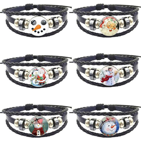 charm bracelets for girls statement maxi happy christmas jewelry with glass cabochon black leather bracelet bangle year snowman, Golden;silver
charm bracelets for girls statement maxi happy christmas jewelry with glass cabochon black leather bracelet bangle year snowman, Golden;silver