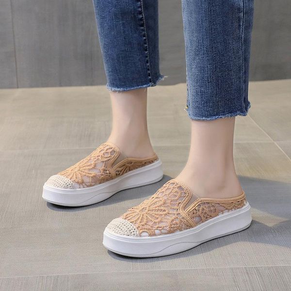 net red women's shoes 2021 summer women half slippers fashion baotou hollow sandals and outdoor, Black
net red women's shoes 2021 summer women half slippers fashion baotou hollow sandals and outdoor, Black