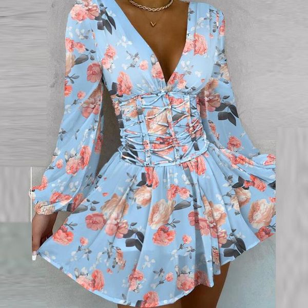 casual dresses printing chiffon party dress women long sleeve 2021 autumn elegant deep v neck hem bandage tunic, Black;gray
casual dresses printing chiffon party dress women long sleeve 2021 autumn elegant deep v neck hem bandage tunic, Black;gray