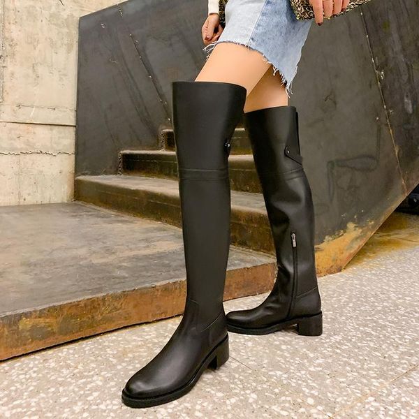 boots 2021 winter women long over-the-knee handmade genuine leather zipper office punk goth casual shoes warm, Black
boots 2021 winter women long over-the-knee handmade genuine leather zipper office punk goth casual shoes warm, Black
