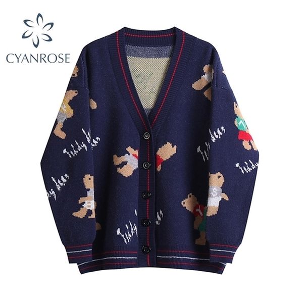preppy style knit femme loose sweater autumn elegaht cute cartoon print v neck knitted cardigan women jacket casual coat 210515, White
preppy style knit femme loose sweater autumn elegaht cute cartoon print v neck knitted cardigan women jacket casual coat 210515, White