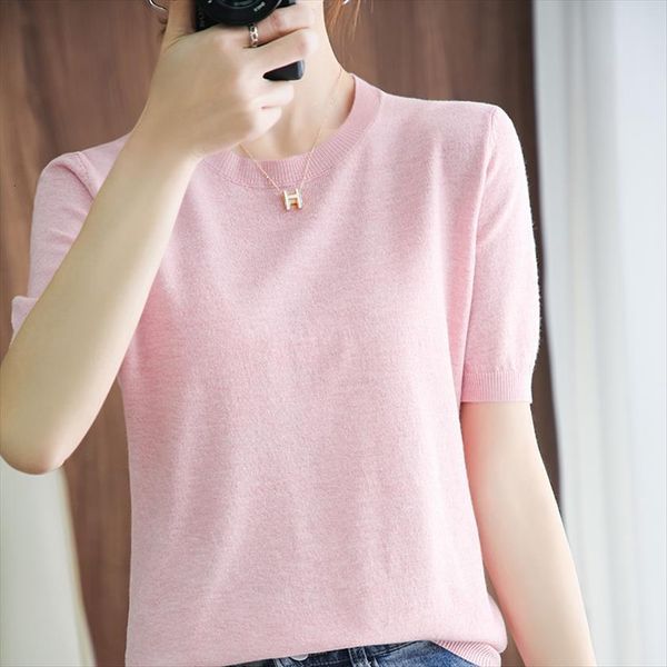 womens cashmere o neck solid sweaters color short sleeve knitted pullover wool sweater women jumper, White;black
womens cashmere o neck solid sweaters color short sleeve knitted pullover wool sweater women jumper, White;black