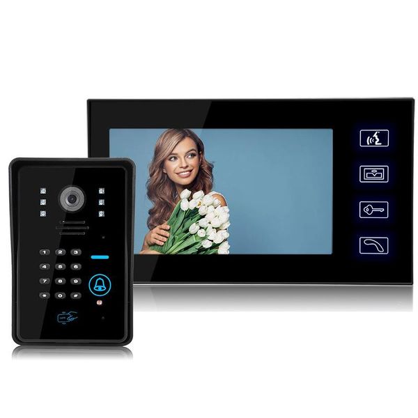 doorbells 7 inch video door phone audio visual intercom entry access system for house villa
doorbells 7 inch video door phone audio visual intercom entry access system for house villa
