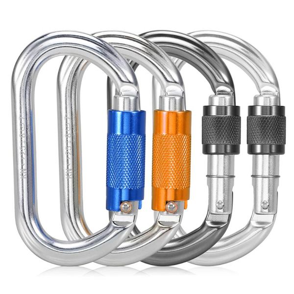 srew climbing carabiner heavy duty d shape buckle lock survival safety outdoor camping equipment accessorie cords, slings and webbing
srew climbing carabiner heavy duty d shape buckle lock survival safety outdoor camping equipment accessorie cords, slings and webbing