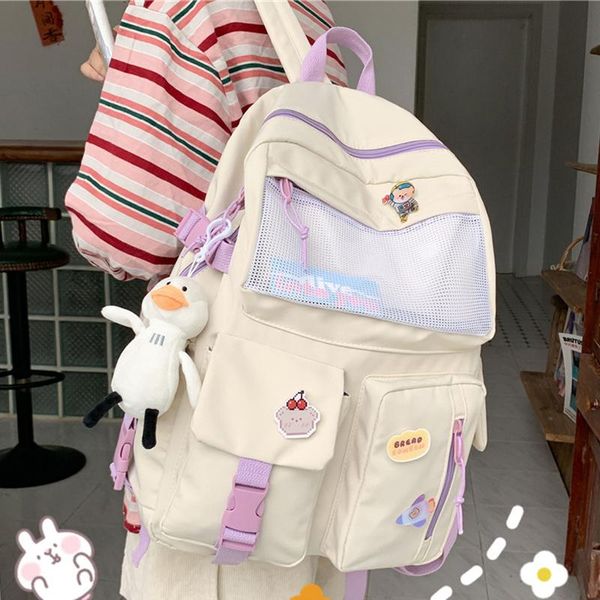 large capacity waterproof nylon backpack solid color multiple pockets lapbackpacks for boys and girls schoolbag book bag
large capacity waterproof nylon backpack solid color multiple pockets lapbackpacks for boys and girls schoolbag book bag