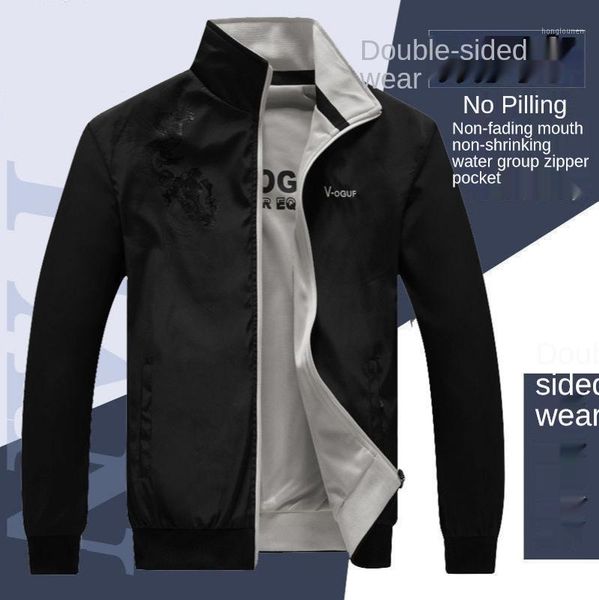 men's jackets 2021 spring and autumn coat double-sided casual jacket loose large winter clothes, Black;brown
men's jackets 2021 spring and autumn coat double-sided casual jacket loose large winter clothes, Black;brown