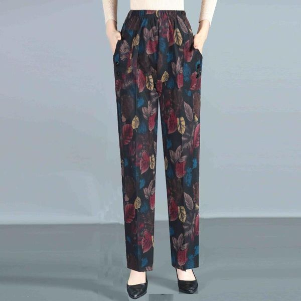 women's pants & capris 2022 autumn winter women middle age straight female large size printed ladies casual loose grandma trousers q884, Black;white
women's pants & capris 2022 autumn winter women middle age straight female large size printed ladies casual loose grandma trousers q884, Black;white