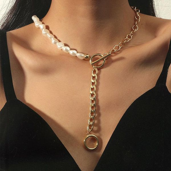 pendant necklaces kmvexo fashion baroque pearl metal chains choker for women vintage heart ball toggle jewelry 2021, Silver
pendant necklaces kmvexo fashion baroque pearl metal chains choker for women vintage heart ball toggle jewelry 2021, Silver