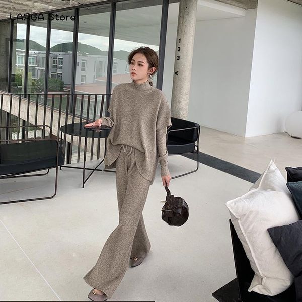 autumn winter women's casual knitted suits female long sleeve sweater and turtleneck vest+wide leg pants 3 pieces sets n313 two piece, White
autumn winter women's casual knitted suits female long sleeve sweater and turtleneck vest+wide leg pants 3 pieces sets n313 two piece, White