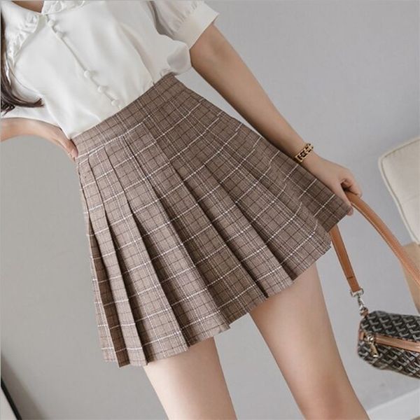 summer winter women plaid high waist skirt stitching student pleated skirts women cute sweet girls dance mini skirt 210319, Black
summer winter women plaid high waist skirt stitching student pleated skirts women cute sweet girls dance mini skirt 210319, Black