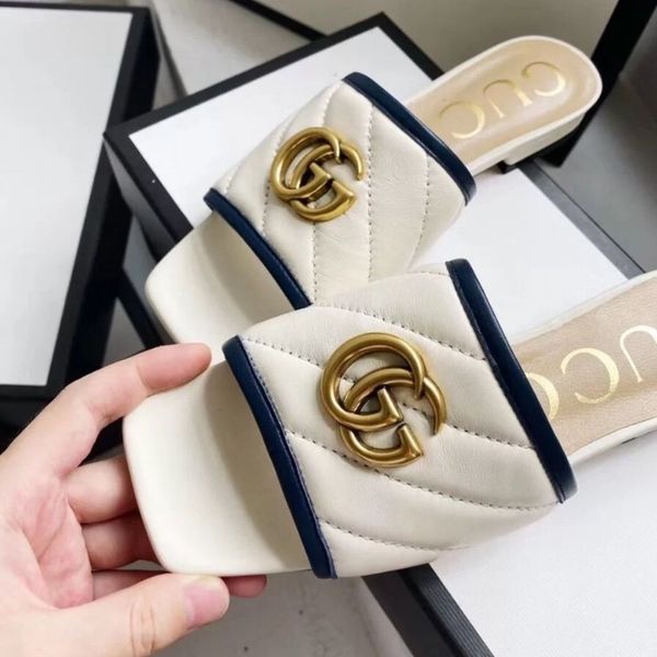2021 summer new double g button flat bottomed slippers leather rhombic flip flop designers outlet ysj, Black
2021 summer new double g button flat bottomed slippers leather rhombic flip flop designers outlet ysj, Black