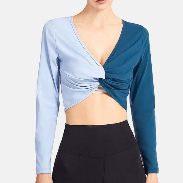 double sided workout sportswear yoga fitness wear women long sleeves slim gym clothing lady outdoor sports running blouses outfit
double sided workout sportswear yoga fitness wear women long sleeves slim gym clothing lady outdoor sports running blouses outfit