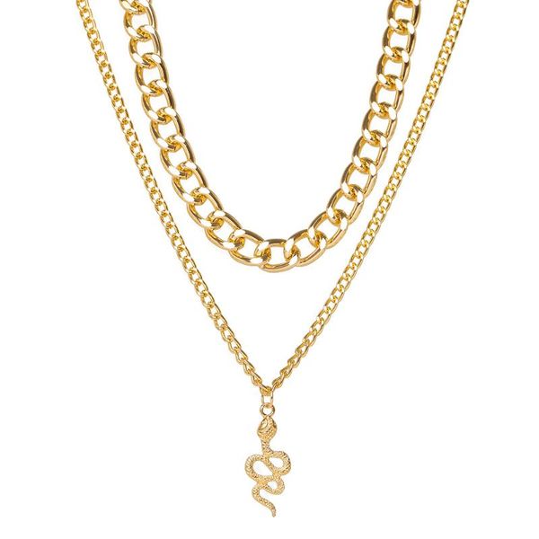 pendant necklaces bohemia multi-layer snake shape for women animal link chain chokers necklace boho wedding jewelry, Silver
pendant necklaces bohemia multi-layer snake shape for women animal link chain chokers necklace boho wedding jewelry, Silver