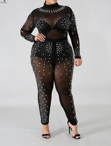 women's jumpsuits & rompers spring women o-neck long sleeve one piece skinny bodycon drilling club mesh night plus size, Black;white
women's jumpsuits & rompers spring women o-neck long sleeve one piece skinny bodycon drilling club mesh night plus size, Black;white
