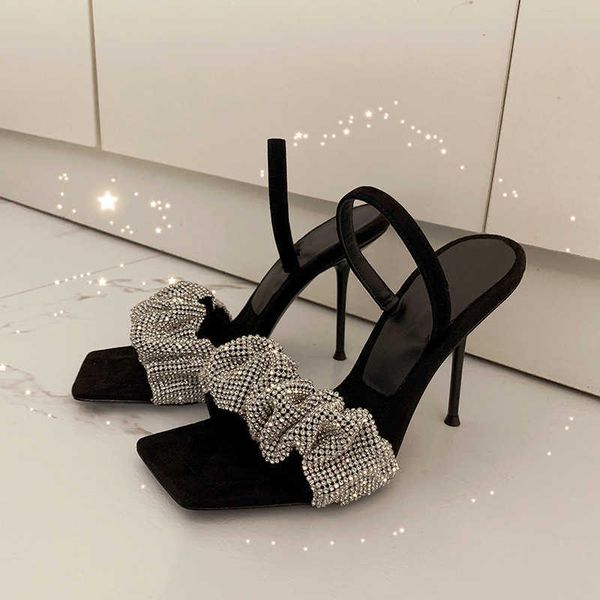 sandals crystal mules summer sandals of the women wear high-toe stilettos bling open-toed ladies square-toed shoes strass 9iu0, Black
sandals crystal mules summer sandals of the women wear high-toe stilettos bling open-toed ladies square-toed shoes strass 9iu0, Black